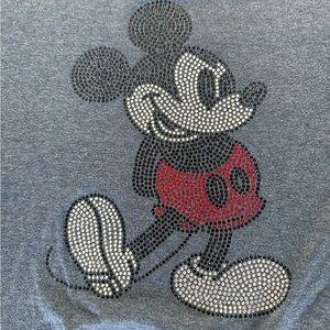 Disney Parks rhinestone Mickey, long sleeve shirt, preowned size large
